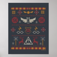 HARRY POTTER™ Themed Cross-Stitch Pattern Poster